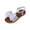 thumbnail image 1 of Utoimkio Women's Bow Flat Sandals Dressy Formal Cute Strappy Ankle Strap Open Toe Summer Beach Sandals, 1 of 7
