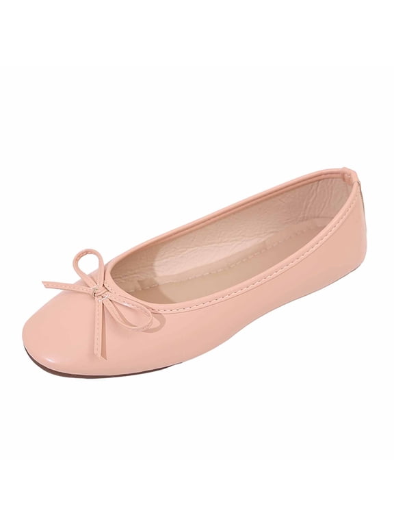 Women's Casual Ballet Flats Square Closed Toe Ballerina Flats Shoes Comfortable