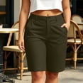 thumbnail image 1 of Utoimkio Women's Casual Chino Shorts,Mid-Length Tailored Fit for Office & Casual Wear, 1 of 5