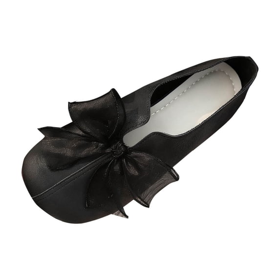 Utoimkio Women's Classic Stretch Ballerina Slippers with Bowknot,Pointed Toe Walking Shoes Comfortable Lightweight Loafers for Women