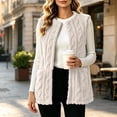 thumbnail image 1 of Utoimkio Women's Double Sided Fleece Vest Jacket Warm Soft Sleeveless Open Front Loose Casual Fall Winter Outerwear with Pockets Size S-XXL, 1 of 8