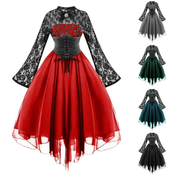 Utoimkio Women's Formal Wedding Guest Dresses Long Sleeve Ruffle Maxi Dresses for Women Party Gown Long Dresses