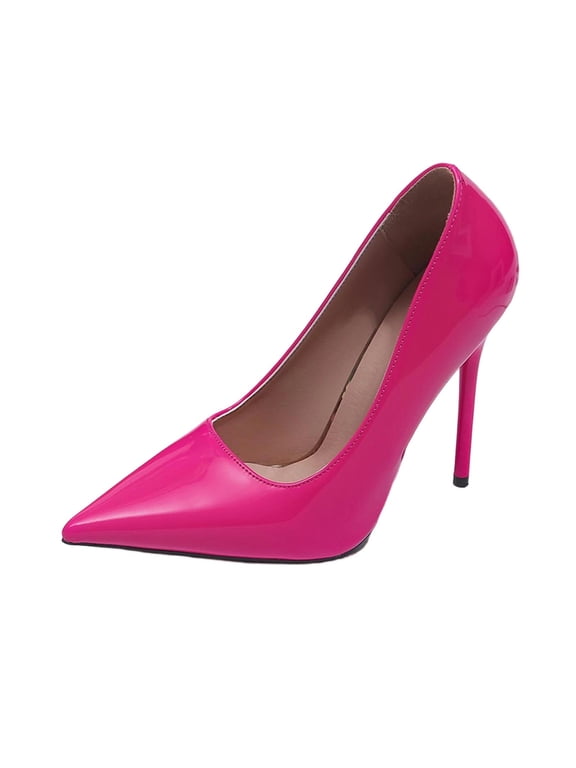 Women's High Heels Pumps Closed Pointed Toe Heels Dress Wedding Shoes