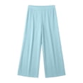 thumbnail image 1 of Utoimkio Women's High Waist Wide Leg Cropped Pants Casual Flowy Culottes for Women, 1 of 5