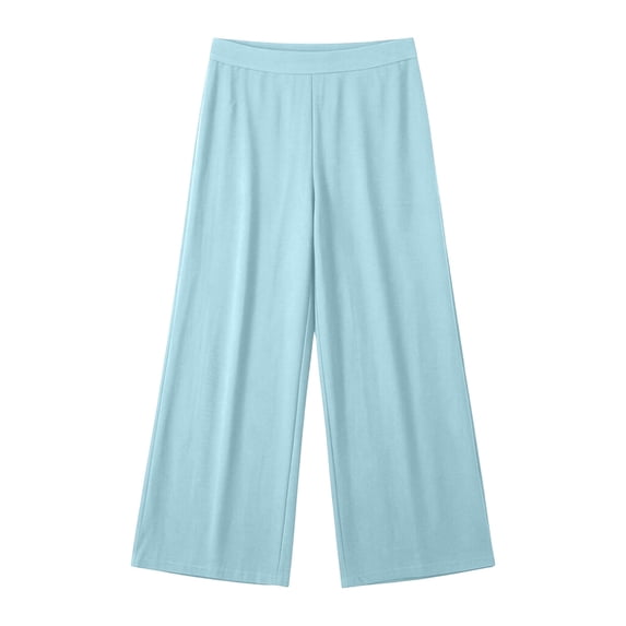 Utoimkio Women's High Waist Wide Leg Cropped Pants Casual Flowy Culottes for Women
