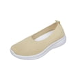 thumbnail image 1 of Utoimkio Women's Knitted Flat Walking Shoes Comfortable Slip On Mesh Lightweight Low Heel Sneakers Casual Soft Gym Work Loafers, 1 of 7