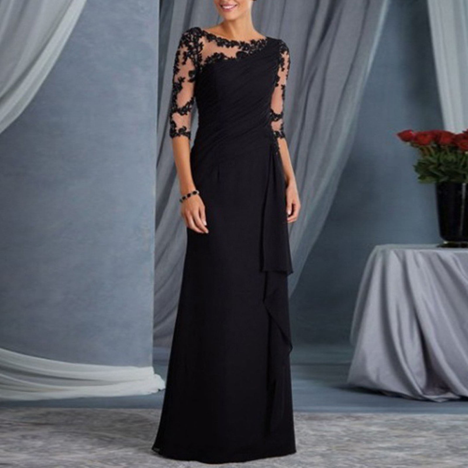 zara drop waist white dress Black Velvet Dress - Bridesmaid Dress