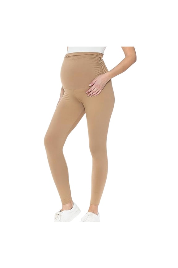 Women's Maternity Leggings Over the Belly Pregnancy Active Wear Workout Yoga Tights Pants