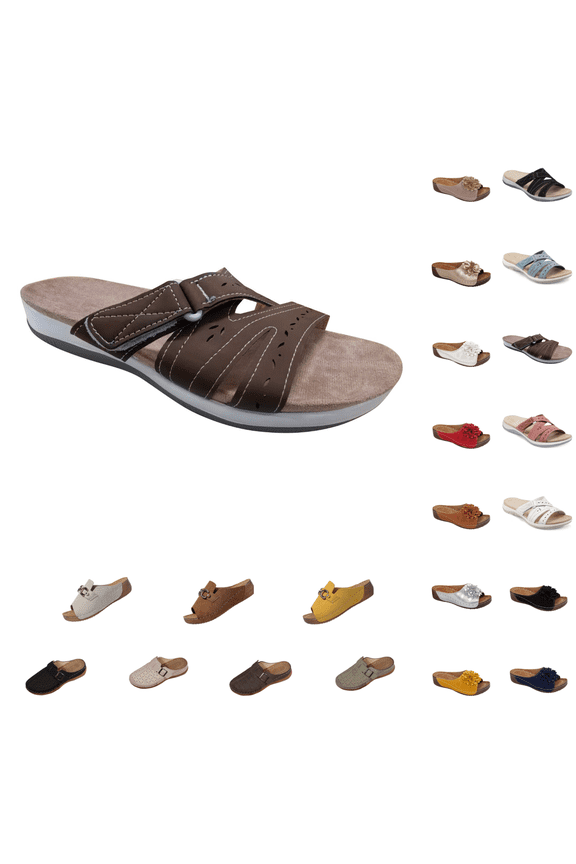 Women's Mule Slide Sandals Open Toe Slip On Platform Wedge Sandals Summer Casual Daily Wear Beach Shoes