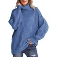 thumbnail image 1 of Utoimkio Women's Oversized Turtleneck Sweater Long Sleeve Knit Casual Warm 2025 Fall Pullover Sweaters Tops Winter Outfits, 1 of 7