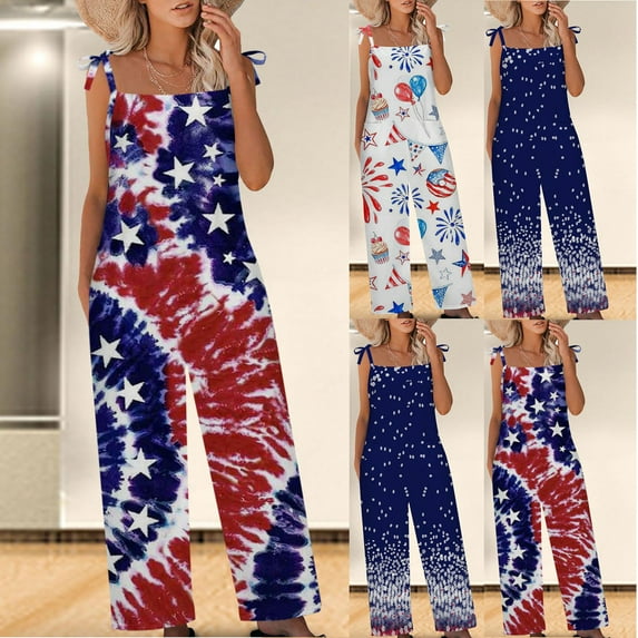 Utoimkio Women's Plus Size Halter Baggy Jumpsuits Bib Overalls for Women Summer Casual Loose Adjustable Strap Sleeveless Rompers Solid Wide Leg Long Pants with Pockets