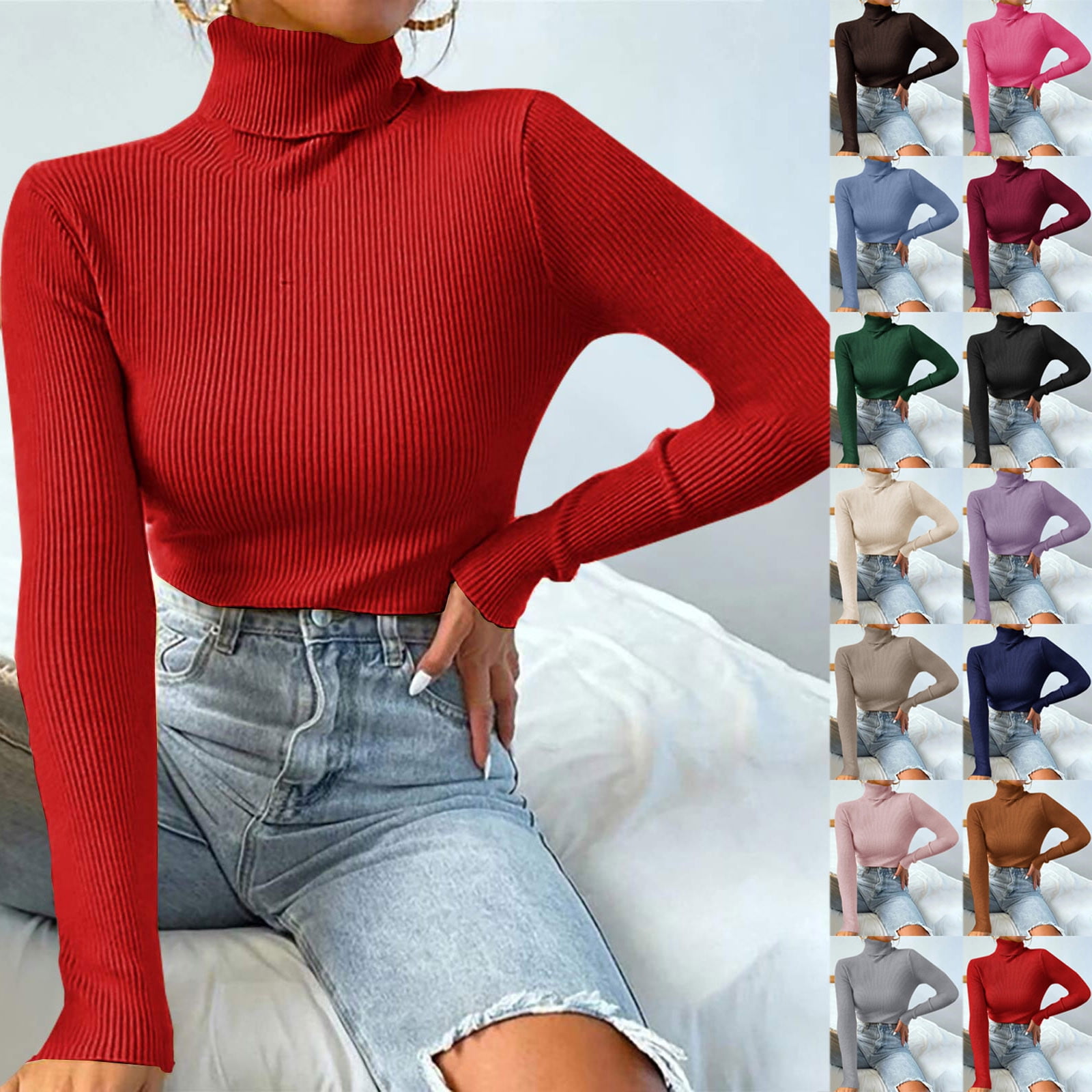Customer reviews for utoimkio women s turtleneck sweaters for women