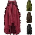 thumbnail image 1 of Utoimkio Women's Vintage High Waist Maxi Skirts Flared Side Split Pleated Skirts, 1 of 5