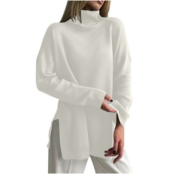 Utoimkio Women's Winter Turtleneck Sweater Long Sleeve Knit Pullover Tops Dressy Blouse 2025 Casual Winter Outfits