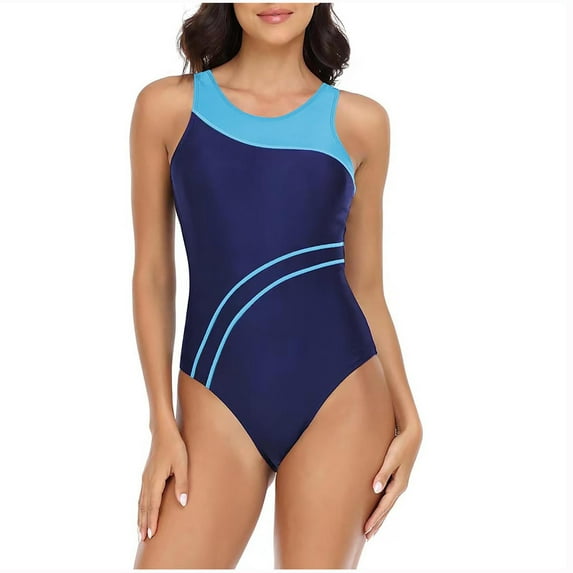 VerPetridure Womens One Piece Swimsuits Women's New Fashion Splicing Swimsuit Sexy Casual Bikini Piece Swimsuit