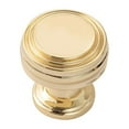 thumbnail image 1 of Utopia Alley 10pcs Athen Cabinet Ring Pull Knob - Decorative Cabinet Drop Pull Knobs for Cabinets and Drawers - Vintage Cabinet Hardware with Hand Finished Polished Gold - Pull Knobs 1.19", 1 of 9