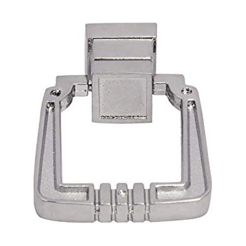 Utopia Alley 10pcs Beau Cabinet Ring Pull Knob - Decorative Cabinet Drop Pull Knobs for Cabinets and Drawers - Vintage Cabinet Hardware with Hand Finished Polished Chrome - Pull Knobs 1.25"