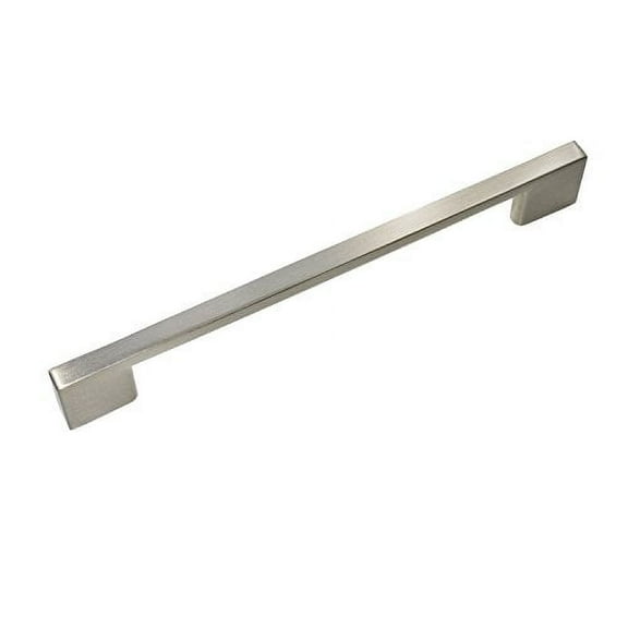 Utopia Alley 10pcs Brax II Pull Handle - Decorative Cabinet Drop Pull Handles for Cabinets and Drawers - Vintage Cabinet Hardware with Hand Finished Brushed Nickel -6.3" Center to Center