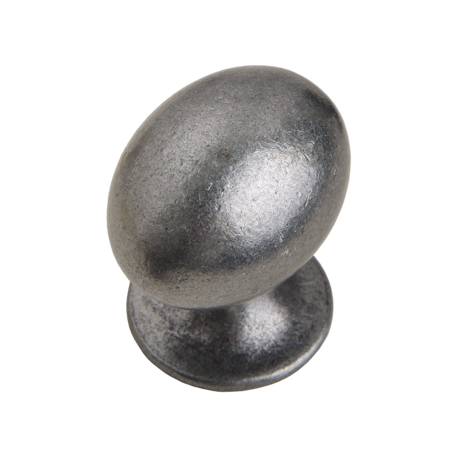 Utopia Alley 10pcs Danbury Oval Cabinet Ring Pull Knob - Decorative Cabinet Drop Pull Knobs for Cabinets and Drawers - Vintage Cabinet Hardware with Hand Finished Antique Iron - Pull Knobs 1.3"