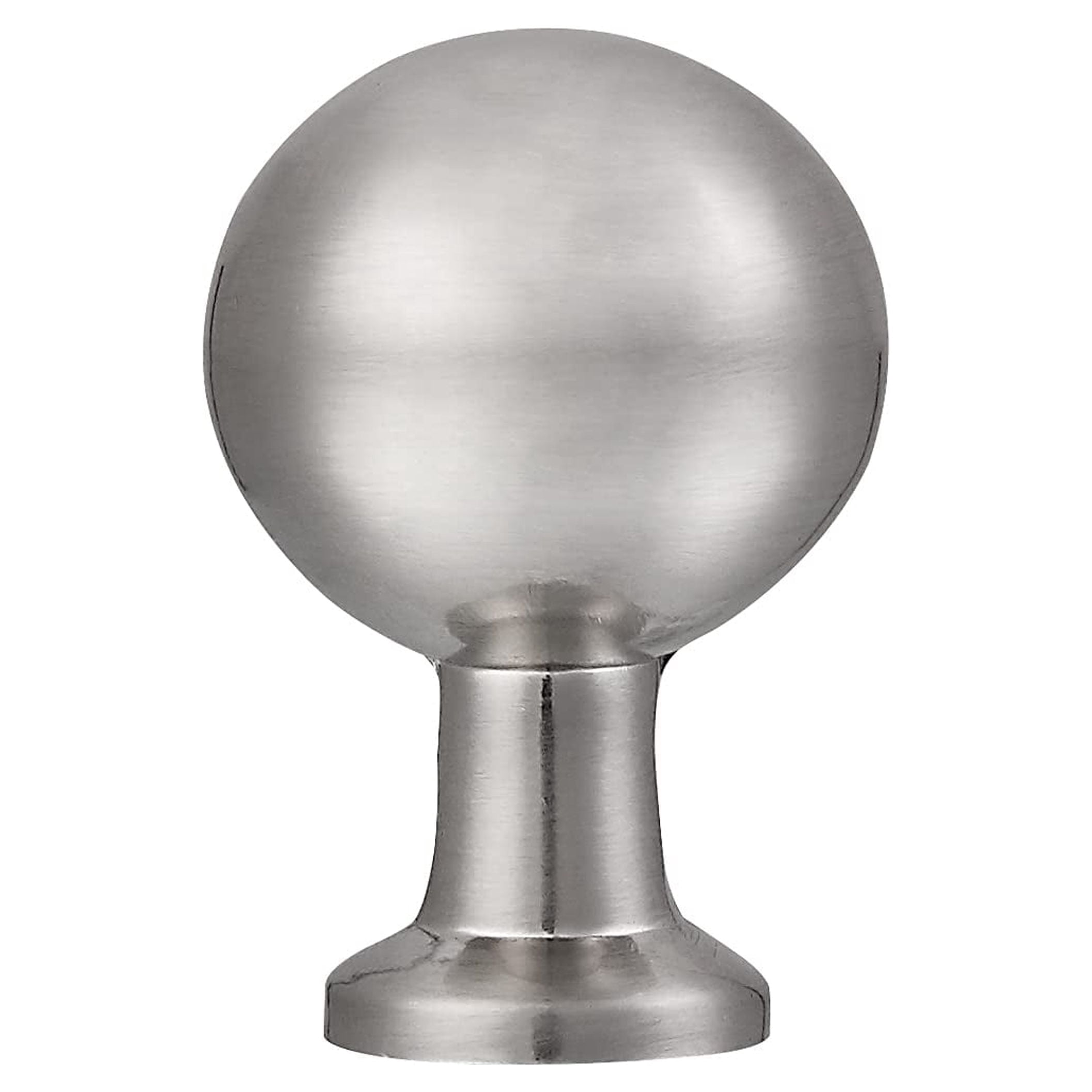 Utopia Alley 10pcs Lyon Cabinet Ring Pull Knob - Decorative Cabinet Drop Pull Knobs for Cabinets and Drawers - Vintage Cabinet Hardware with Hand Finished Brushed Nickel - Pull Knobs 0.87"