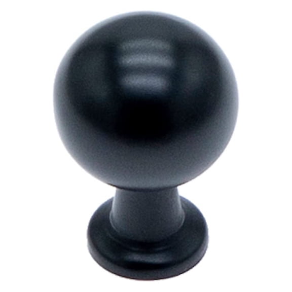 Utopia Alley 10pcs Lyon Cabinet Ring Pull Knob - Decorative Cabinet Drop Pull Knobs for Cabinets and Drawers - Vintage Cabinet Hardware with Hand Finished Matt Black - Metal Drawer Pull Knobs 0.87"