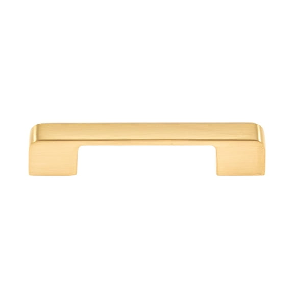 Utopia Alley 10pcs Marino Pull Handle - Decorative Cabinet Drop Pull Handles- Vintage Cabinet Hardware with Hand Finished Brushed Brass - Metal Drawer Pull Handle, 3.75" Center to Center
