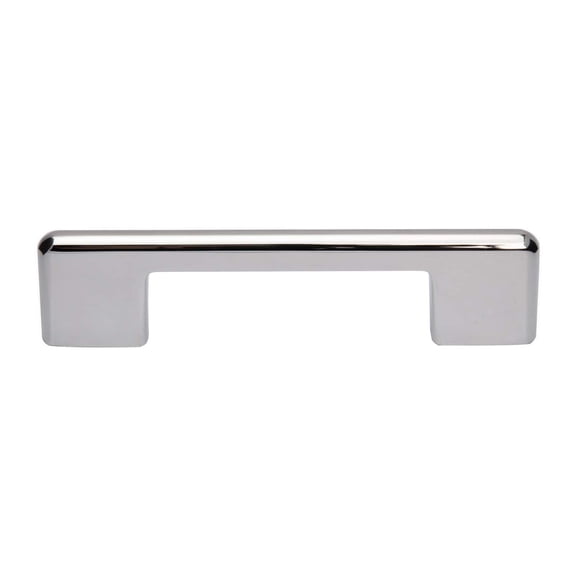 Utopia Alley 10pcs Taylor Pull Handle - Decorative Cabinet Drop Pull Handles- Vintage Cabinet Hardware with Hand Finished Polished Chrome - Metal Drawer Pull Handle, 3.78" Center to Center