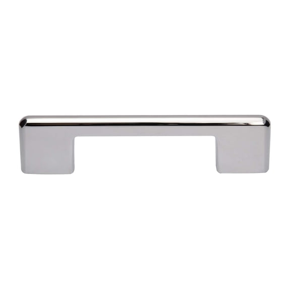 Utopia Alley 10pcs Taylor Pull Handle - Decorative Cabinet Drop Pull Handles- Vintage Cabinet Hardware with Hand Finished Polished Chrome - Metal Drawer Pull Handle, 3.78" Center to Center
