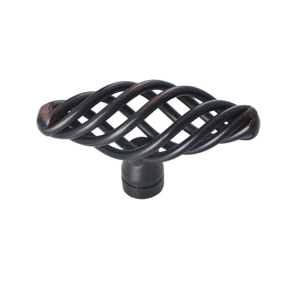 Utopia Alley 25pcs Aire Cabinet Ring Pull Knob - Decorative Cabinet Drop Pull Knobs for Cabinets and Drawers - Vintage Cabinet Hardware with Hand Finished Oil Rubbed Bronze - Pull Knobs 2.4"