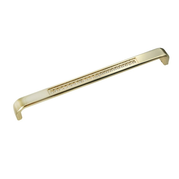 Utopia Alley 25pcs Gleam Pull Handle - Decorative Cabinet Drop Pull Handles- Vintage Cabinet Hardware with Hand Finished Polished Gold - Metal Drawer Pull Handle, 7.5" Center to Center