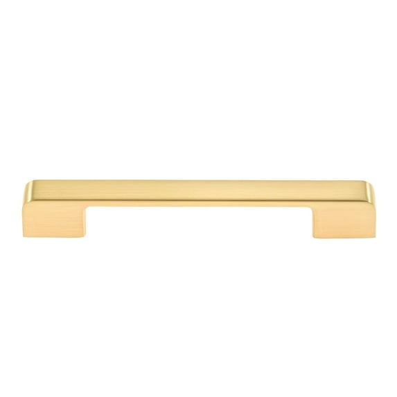 Utopia Alley 25pcs Marino Pull Handle - Decorative Cabinet Drop Pull Handles- Vintage Cabinet Hardware with Hand Finished Brushed Brass - Metal Drawer Pull Handle, 5.0" Center to Center