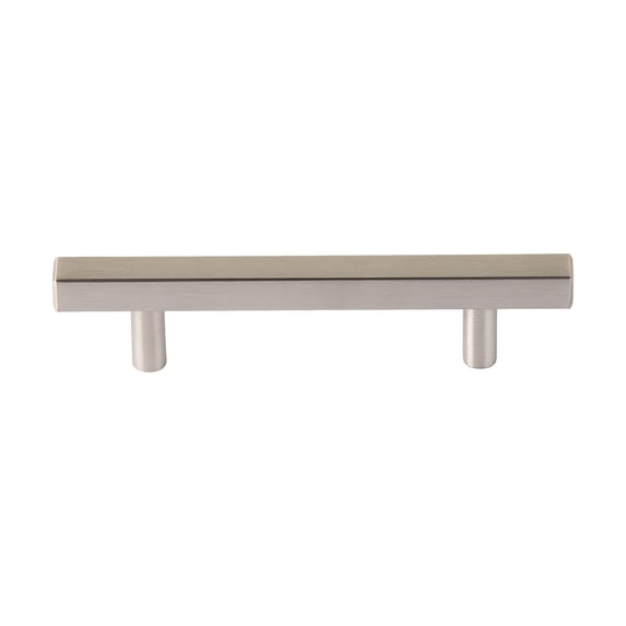 Utopia Alley 25pcs Oslo Pull Handle - Decorative Cabinet Drop Pull Handles- Vintage Cabinet Hardware with Hand Finished Brushed Nickel - Metal Drawer Pull Handle, 3.75" Center to Center