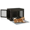 Utopia Alley 37 Inch Dog Crate Furniture for Medium Small Dog, Wooden