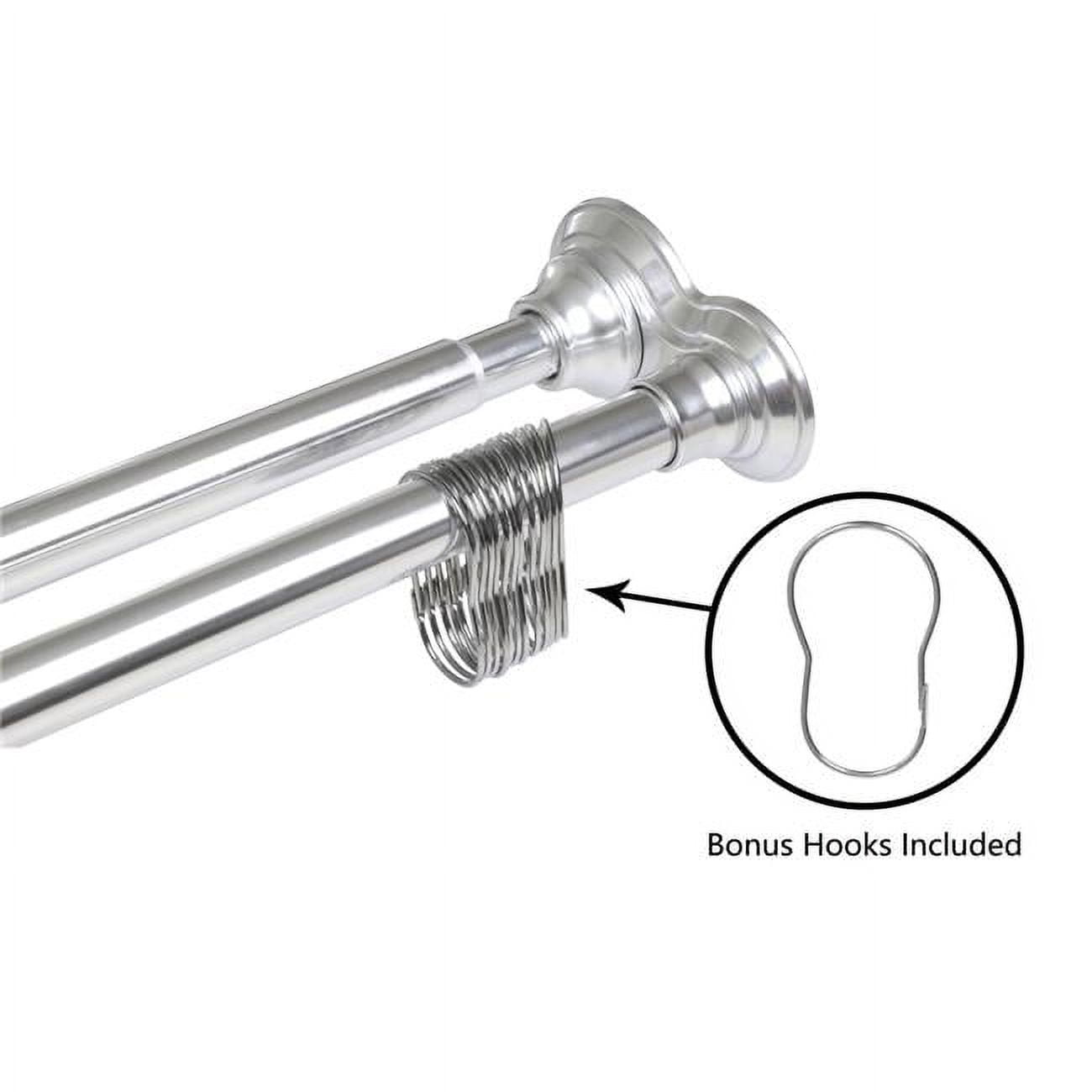 Utopia Alley 42 72 in. Rustproof Aluminum Double Tension Straight