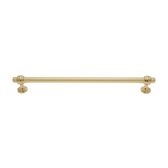 Utopia Alley 5pcs Athen Pull Handle - Decorative Cabinet Drop Pull Handles- Vintage Cabinet Hardware with Hand Finished Polished Gold - Metal Drawer Pull Handle, 10.0" Center to Center