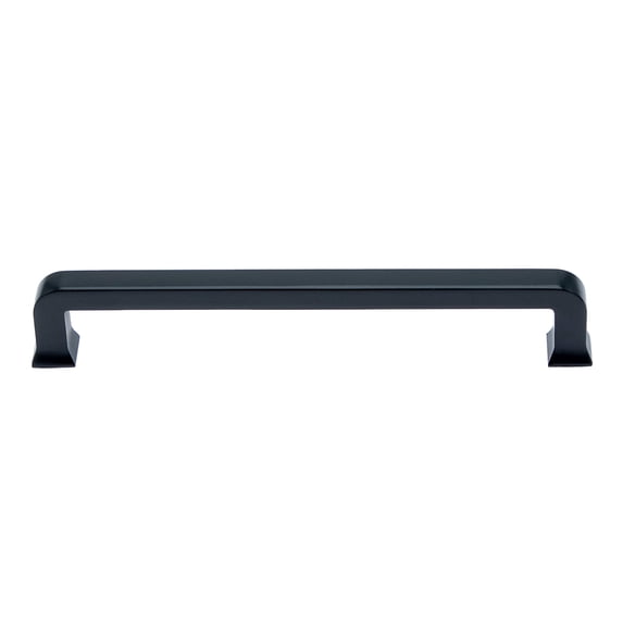 Utopia Alley 5pcs Bergen Pull Handle - Decorative Cabinet Drop Pull Handles- Vintage Cabinet Hardware with Hand Finished Matt Black - Metal Drawer Pull Handle, 6.3" Center to Center