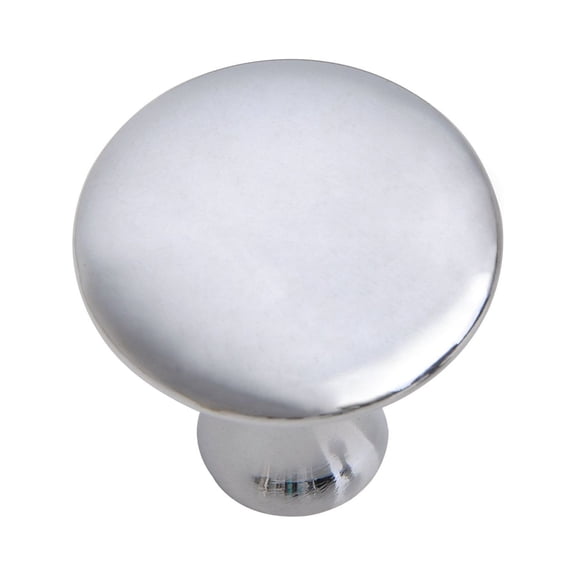 Utopia Alley 5pcs Charlton Cabinet Ring Pull Knob - Decorative Cabinet Drop Pull Knobs- Vintage Cabinet Hardware with Hand Finished Polished Chrome - Metal Drawer Pull Knobs 1 1/5"