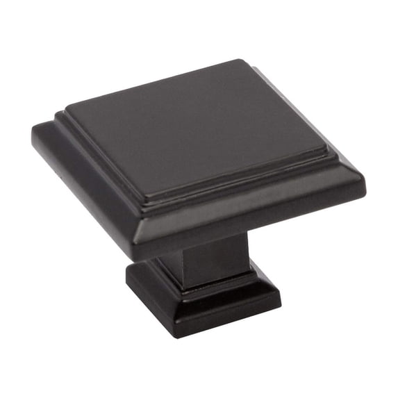 Utopia Alley 5pcs Dover Cabinet Ring Pull Knob - Decorative Cabinet Drop Pull Knobs for Cabinets and Drawers - Vintage Cabinet Hardware with Hand Finished Matt Black - Metal Drawer Pull Knobs 1.26"