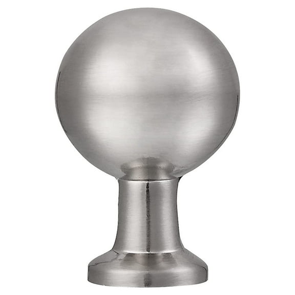 Utopia Alley 5pcs Lyon Cabinet Ring Pull Knob - Decorative Cabinet Drop Pull Knobs for Cabinets and Drawers - Vintage Cabinet Hardware with Hand Finished Brushed Nickel - Metal Drawer Pull Knobs 0.87"