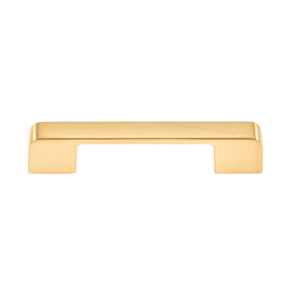 Utopia Alley 5pcs Marino Pull Handle - Decorative Cabinet Drop Pull Handles- Vintage Cabinet Hardware with Hand Finished Brushed Brass - Metal Drawer Pull Handle, 3.75" Center to Center