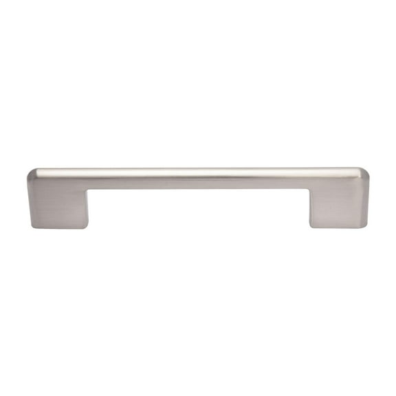 Utopia Alley 5pcs Taylor Pull Handle - Decorative Cabinet Drop Pull Handles- Vintage Cabinet Hardware with Hand Finished Brushed Nickel - Metal Drawer Pull Handle, 5.0" Center to Center