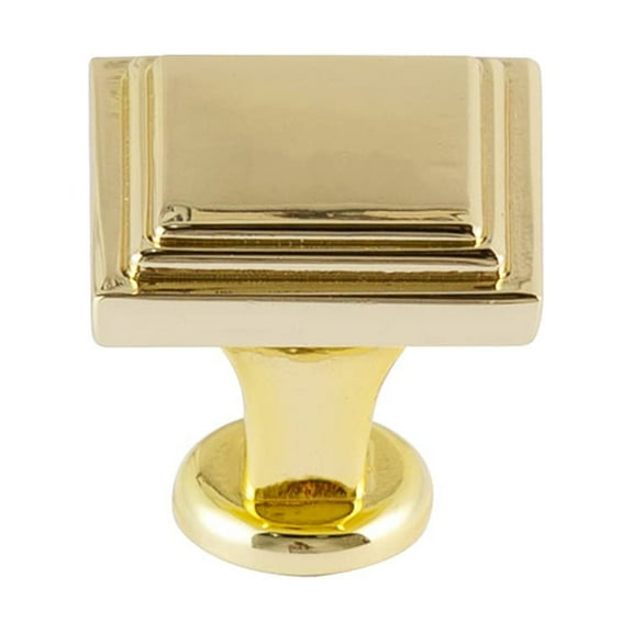 Utopia Alley 5pcs Valetta Cabinet Ring Pull Knob - Decorative Cabinet Drop Pull Knobs for Cabinets and Drawers - Vintage Cabinet Hardware with Hand Finished Polished Gold - Pull Knobs 0.94"