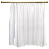 Utopia Alley Adjustable 72-In Double Shower Curtain Tension Rods - Rust-Proof Aluminum with Rubber End Cap, Easy Installation - Extendable & Retractable, Wall-to-Wall - No Drilling, gold
