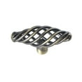 thumbnail image 1 of Utopia Alley Aire Cabinet Ring Pull Knob - Decorative Cabinet Drop Pull Knobs for Cabinets and Drawers - Vintage Cabinet Hardware with Hand Finished Antique Brass - Metal Drawer Pull Knobs 2.4", 1 of 6