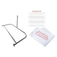 thumbnail image 1 of Utopia Alley Rustproof Wall Mounted Aluminum D-shape Shower Curtain Rods With Ceiling Support for Freestanding Tubs, 60 Inch Large Size by 25 Inch, Oil Rubbed Bronze + White Shower curtain 180x70in, 1 of 10