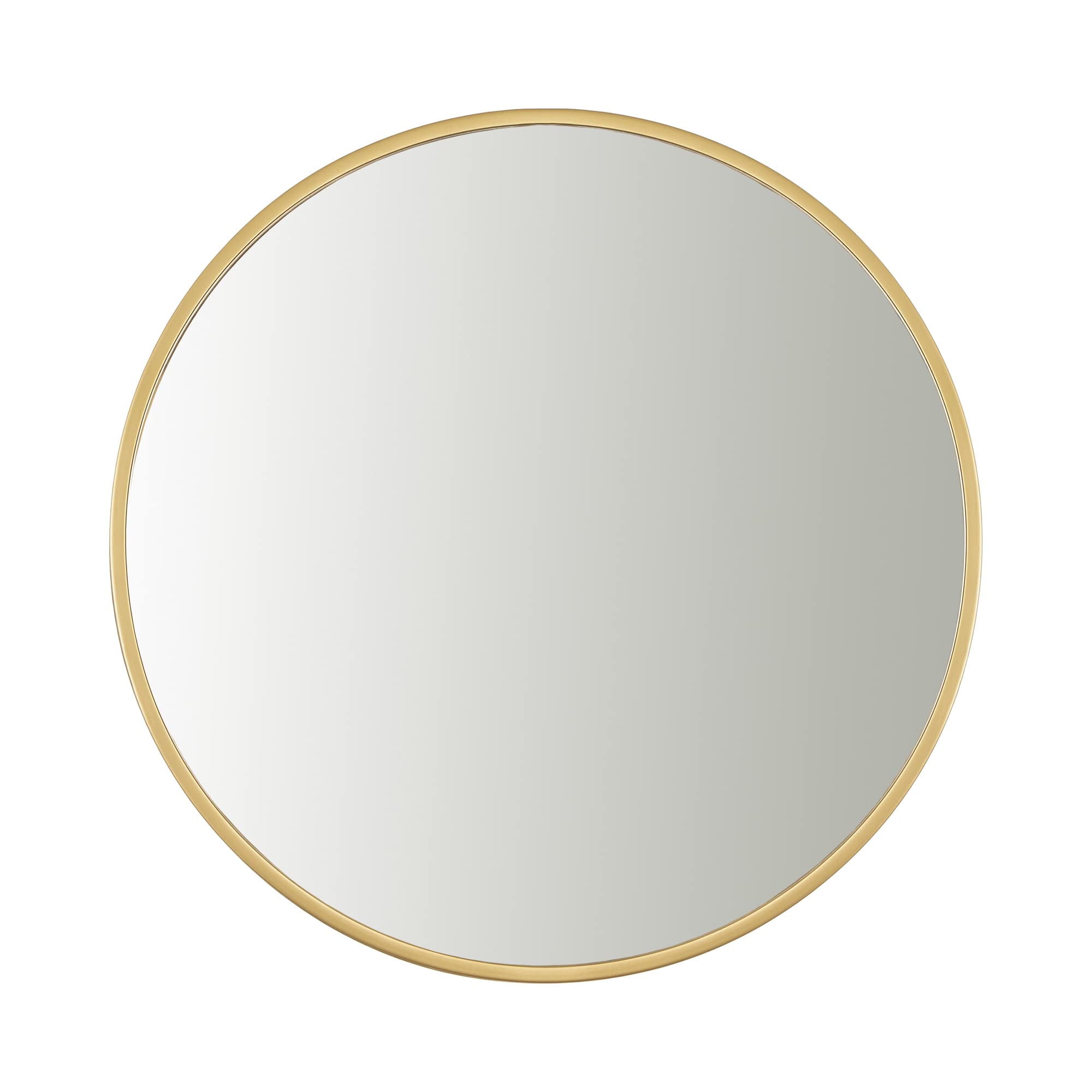 24-Inch Round Gold Metal Frame Wall Mirror