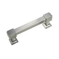 thumbnail image 1 of Utopia Alley Brett Pull Handle - Decorative Cabinet Drop Pull Handles- Vintage Cabinet Hardware with Hand Finished Brushed Nickel - Metal Drawer Pull Handle, 3.78" Center to Center, 1 of 6