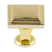 Utopia Alley Cabinet Knob, Polished Gold