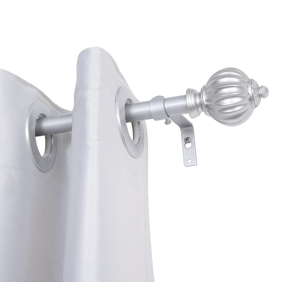 UTOPIA ALLEY Wall Mounted 3/4 Inch Curtain Rod - Curtain Rods For Windows 28 to 48 Inch, Adjustable Drapery Rods, Nickel Curtain Rods, Bedroom Curtain Rods, Tapestry Poles (Nickel, 28"-48")