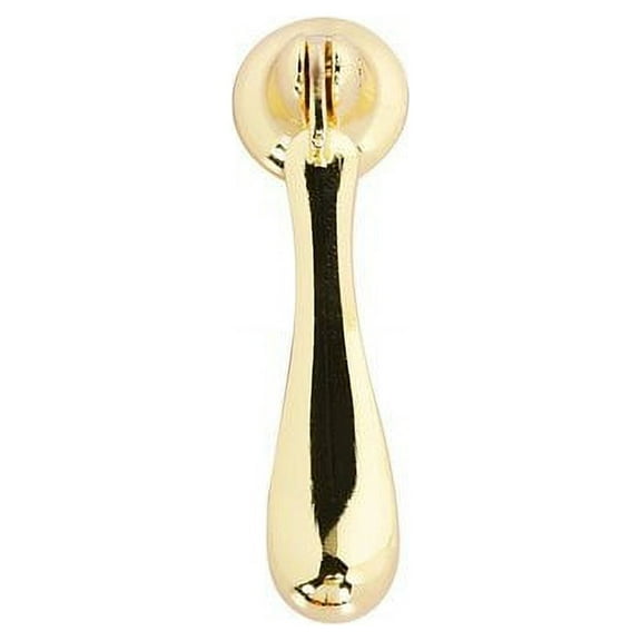 Utopia Alley Danbury Cabinet Ring Pull Knob - Decorative Cabinet Drop Pull Knobs for Cabinets and Drawers - Vintage Cabinet Hardware with Hand Finished Polished Gold - Metal Drawer Pull Knobs 2.7"